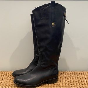Sam Edelman Black Leather Penny Riding Boots